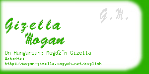 gizella mogan business card